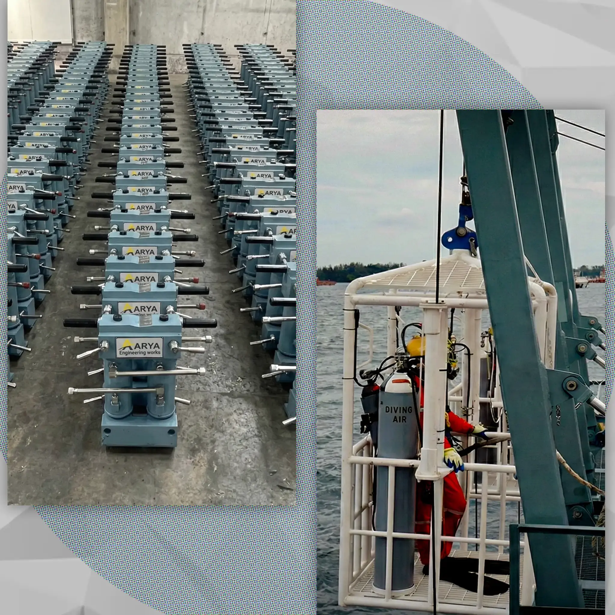 Industrial engineering components and valves