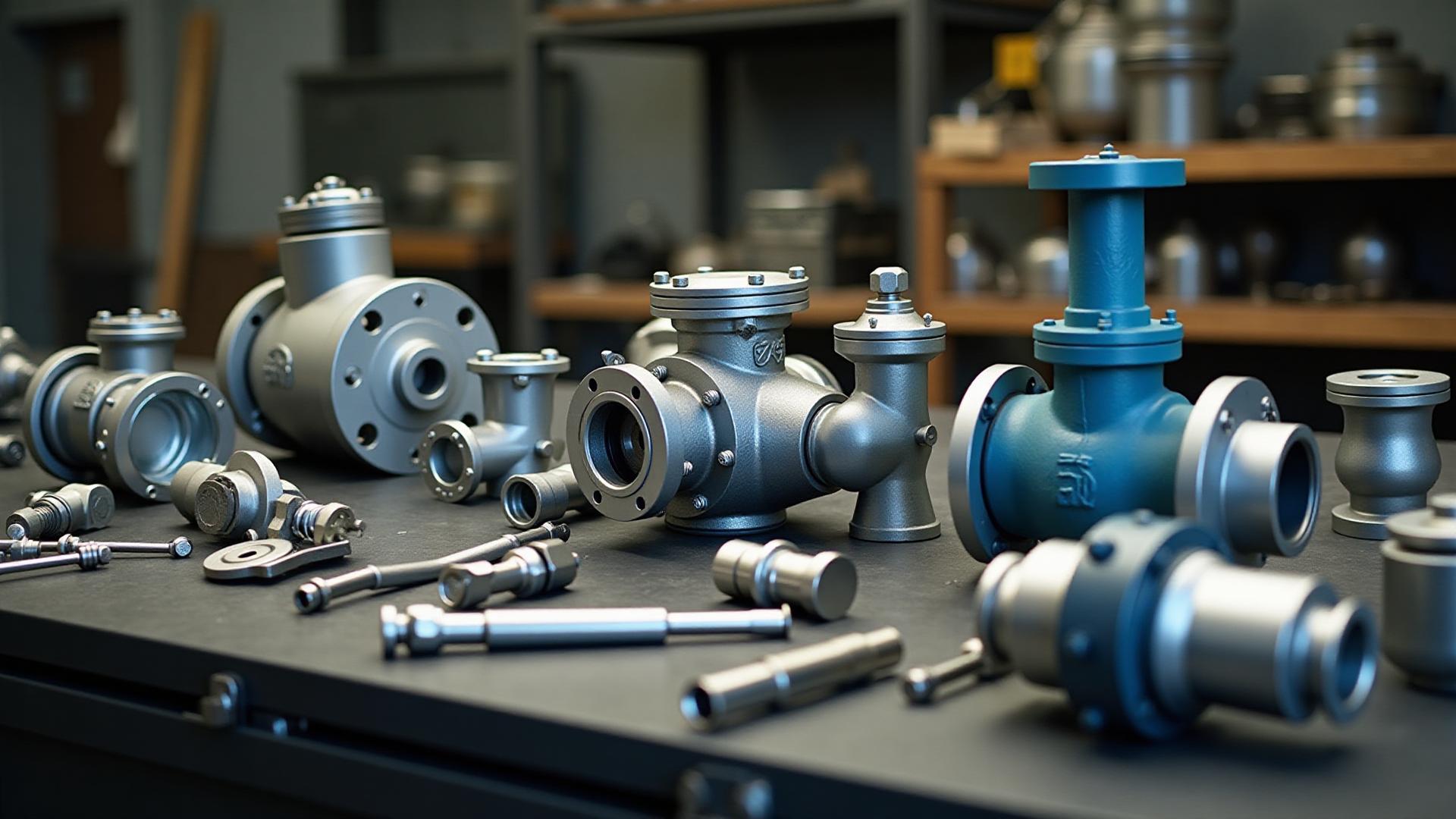 Industrial engineering components and valves